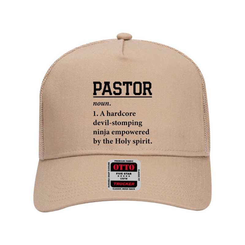 Pastor Definition Mesh Back Trucker Hat by halahbohk | Artistshot