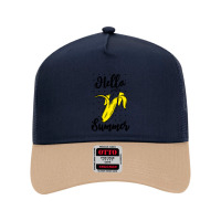 Hello Summer Banana Mesh Back Trucker Hat | Artistshot