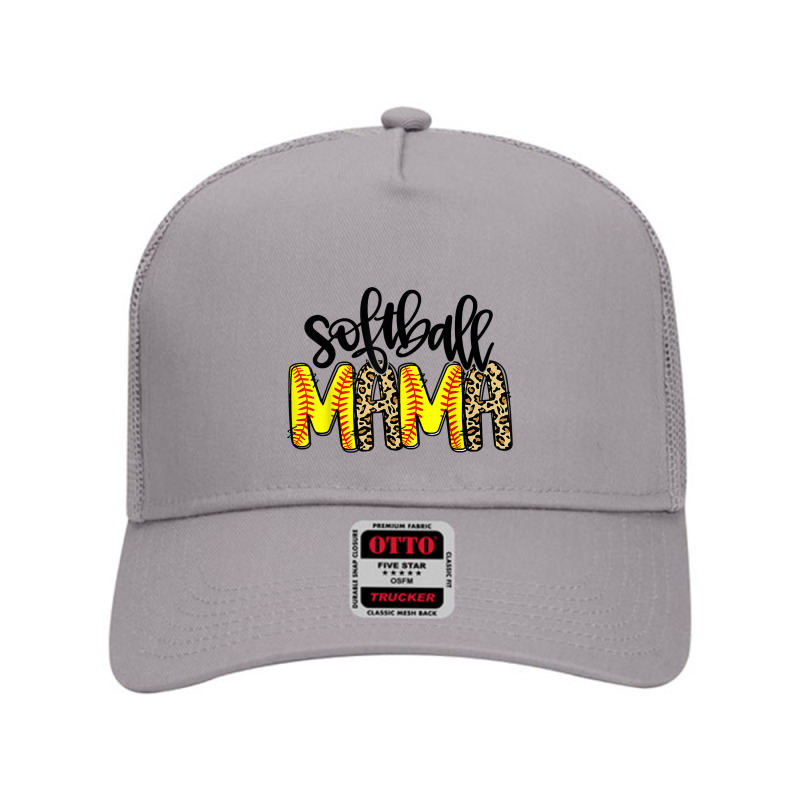 Softball Mama Mom Life Leopard Baseball Mother's Day Boys Mesh Back Trucker Hat | Artistshot