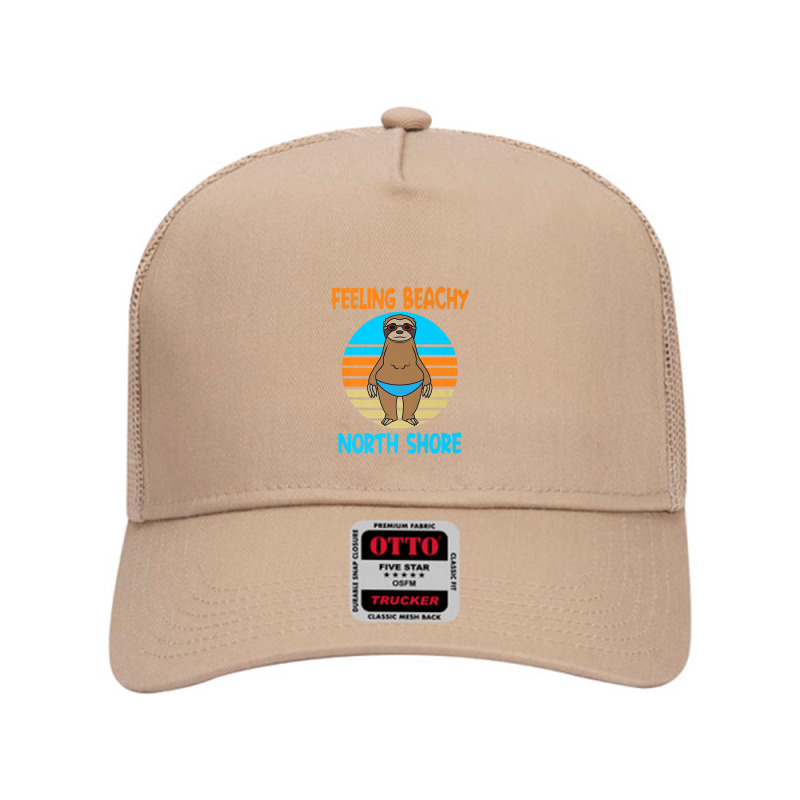 Funny North Shore Vacation   Fun Sloth Premium Mesh Back Trucker Hat | Artistshot