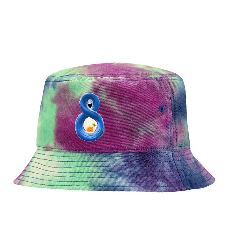 Eight Tie Dyed Bucket Hat by Sketchfunart | Artistshot