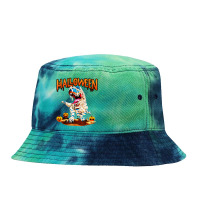 Funny Halloween Costume With Dinosaur Tie Dyed Bucket Hat | Artistshot