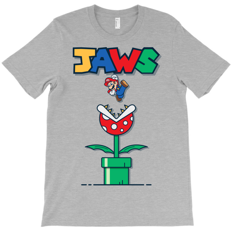 Mario Jaws T-shirt | Artistshot