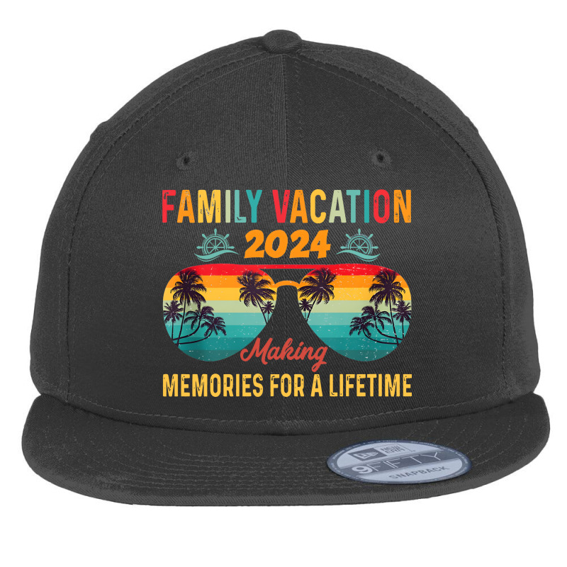 Family Vacation 2024 Family Cruise Flat Bill Snapback Cap | Artistshot