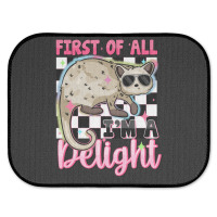 First Of All I'm A Delight Rear Car Mat | Artistshot