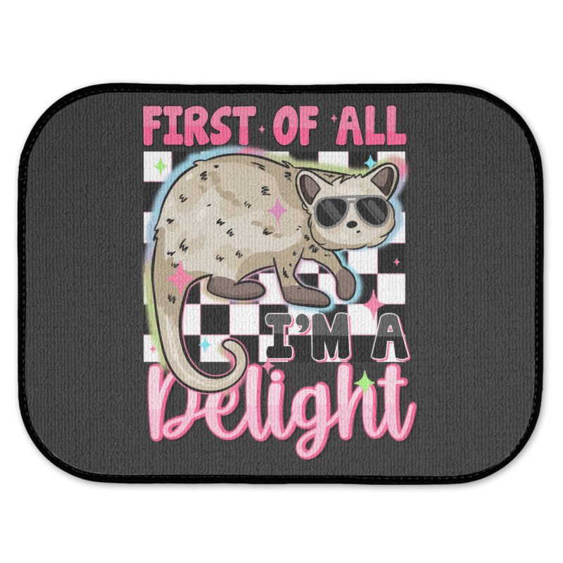 First Of All I'm A Delight Rear Car Mat | Artistshot