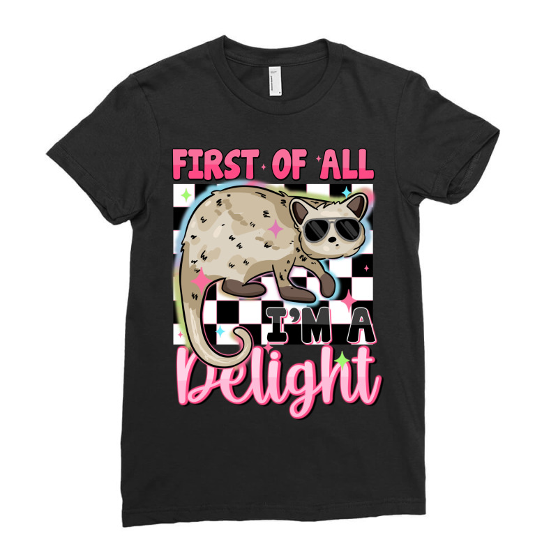 First Of All I'm A Delight Ladies Fitted T-Shirt by Oma's Magic World | Artistshot