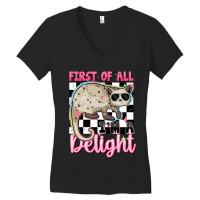 First Of All I'm A Delight Women's V-neck T-shirt | Artistshot