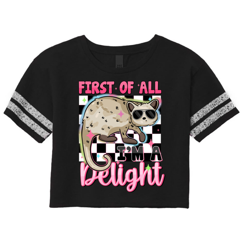 First Of All I'm A Delight Scorecard Crop Tee by Oma's Magic World | Artistshot