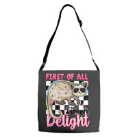 First Of All I'm A Delight Adjustable Strap Totes | Artistshot