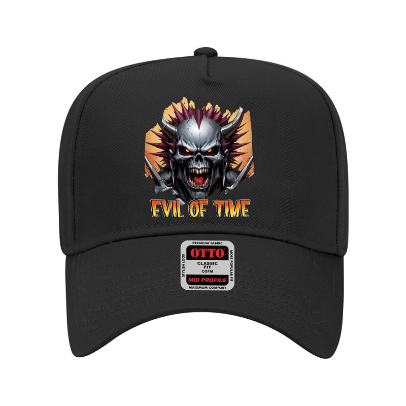 Evil Of Time Adjustable Baseball Cap by design@deva | Artistshot