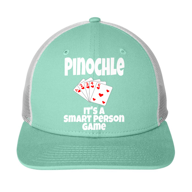 Funny Pinochle It's A Smart Person Game Card Game Playing Premium T Sh Snapback Trucker Cap by agueron | Artistshot