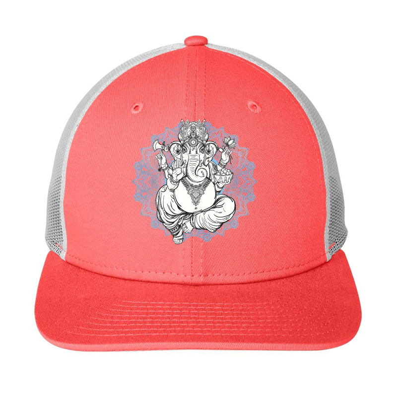 Hindu Elephant God Ganesha Tshirt   Oriental India Henna Tee Snapback Trucker Cap | Artistshot