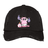 Kawaii Pastel Goth Cute Creepy Strawberry Milk Ghost Cow Vintage Cap | Artistshot