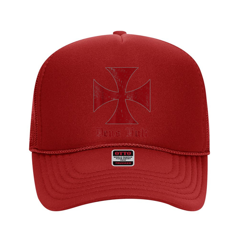 Deus Vult Templar Order Knights Templar Holy Cross Helmet T Shirt Foam Trucker Hat | Artistshot