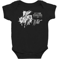 Let Your Imagination Go Wild Botanical Flower Horse Baby Bodysuit | Artistshot