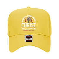 I Can Do All Things Through Christ Hypopharyngeal Cancer Adjustable Baseball Cap | Artistshot