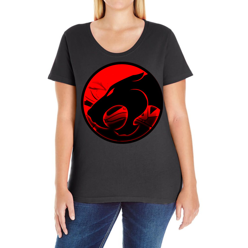 Thundercat Blackred Blues Ladies Curvy T-Shirt by jhajal shop | Artistshot