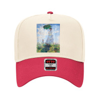 Monet's Woman With A Parasol  Modern Art Famous Painting T Shirt Adjustable Baseball Cap | Artistshot