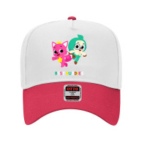 Pinkfong Wonderstar Best Buddies Pinkfong And Hogi T Shirt Adjustable Baseball Cap | Artistshot