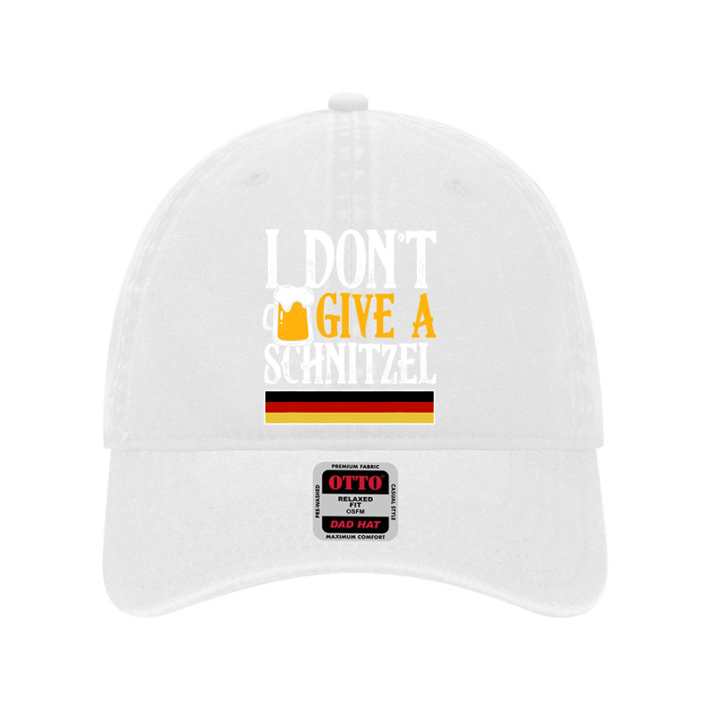 I Don't Give A Schnitzel German Beer Wurst Funny Oktoberfest Dyed Cap by VictorCruz | Artistshot