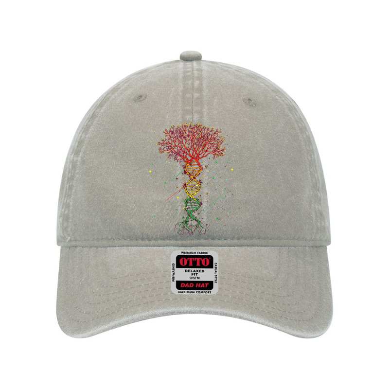 Dna Tree Life Genetics Biologist Science Earth Day Dyed Cap by PhoebeHaggett | Artistshot