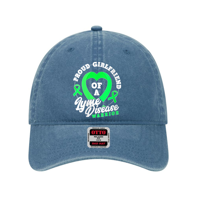 Womens Proud Girlfriend Of A Lyme Disease Warrior Boyfriend V Neck Dyed Cap | Artistshot