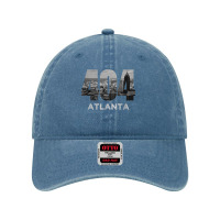 City Skyline Area Code 404 Downtown Atlanta Georgia Souvenir T Shirt Dyed Cap | Artistshot