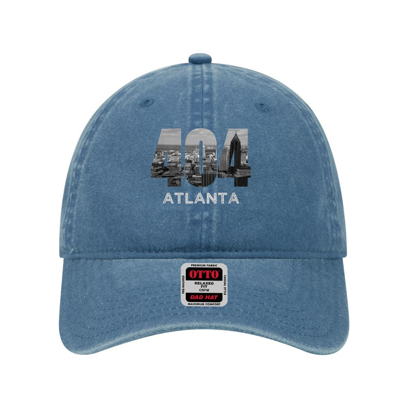 City Skyline Area Code 404 Downtown Atlanta Georgia Souvenir T Shirt Dyed Cap by paisleafuscaldo | Artistshot