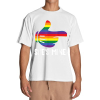 She's Mine Lesbian Couple Rainbow Lgbt Pride Matching Urban Heavy T-shirt | Artistshot