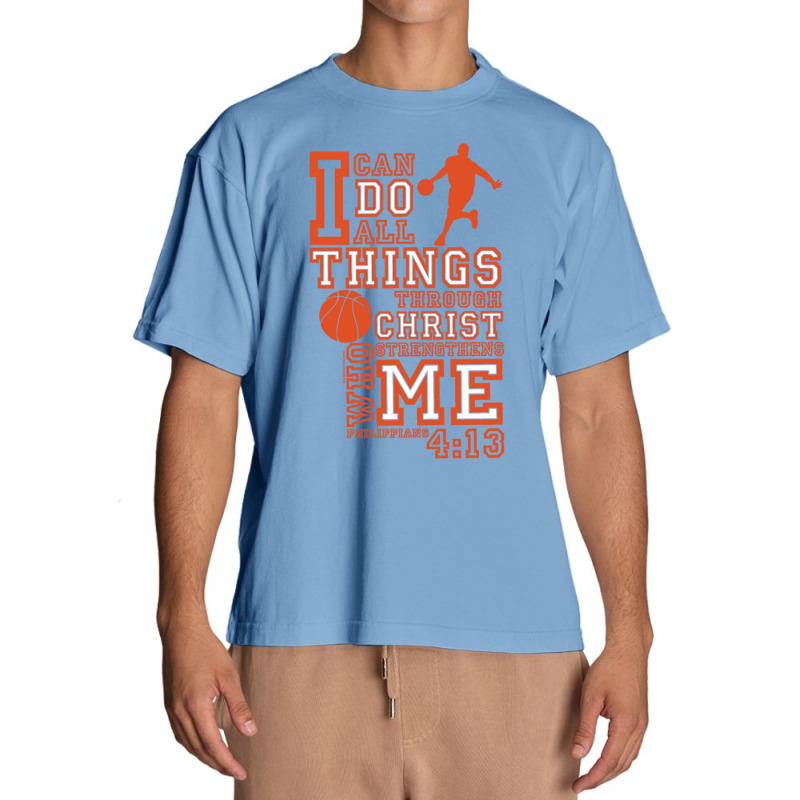 Slingshot  I Can Do All Things Basketball Sweatshirt Urban Heavy T-shirt | Artistshot