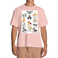 Collective Nouns Africa Animal Family Group Endangered T Shirt Urban Heavy T-shirt | Artistshot