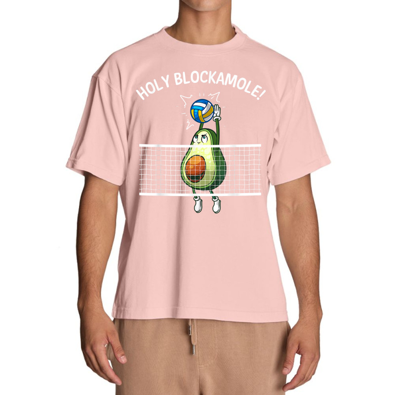 Funny Volleyball For Men Women Holy Guacamole Player Blocker For Fans Urban Heavy T-shirt by CyrusArciba | Artistshot