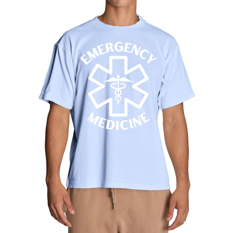 Emergency Medicine Doctor Nurse Er Medical Caduceus Long Sleeve T Shir Urban Heavy T-shirt | Artistshot