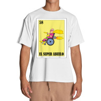 Mens Diseño Para Abuelo   Mexican Lottery El Super Abuelo T Shirt Urban Heavy T-shirt | Artistshot