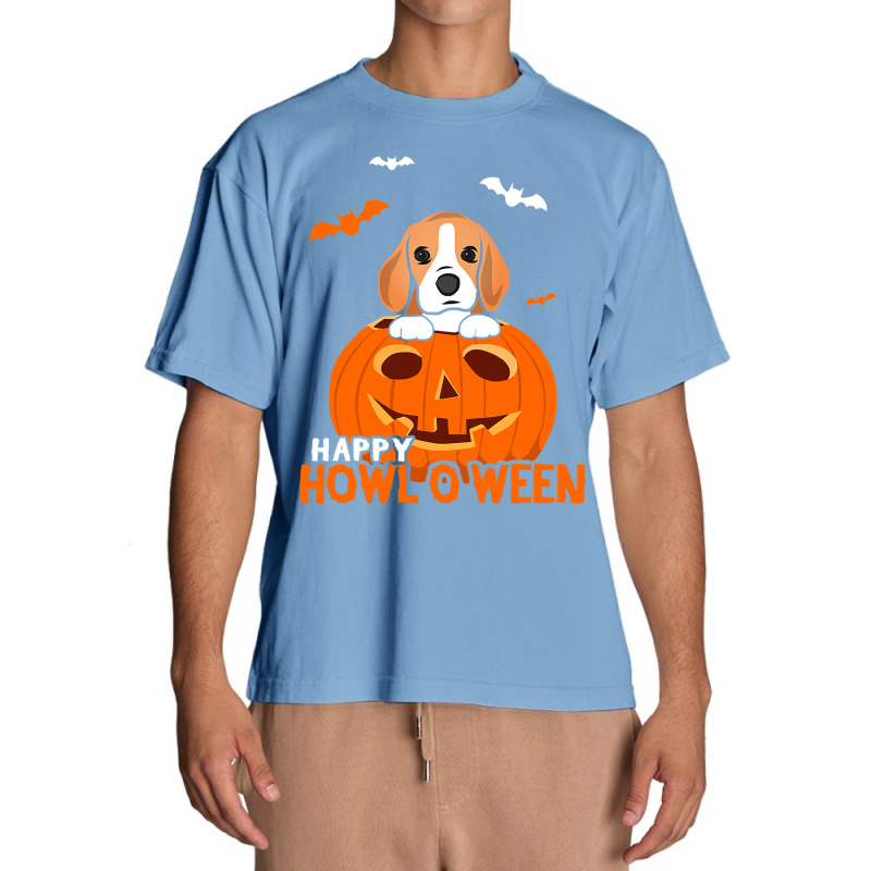 Cute Halloween Beagle Dog Pumpkin Costumes Thanksgiving Urban Heavy T-shirt | Artistshot