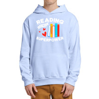 Reading Is My Superpower Design, Book Design, Book Lovers Urban Pullover Hoodie | Artistshot