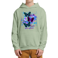 Faith Hope Love Fibromyalgia Awareness T  Shirt Faith Hope Love Butter Urban Pullover Hoodie | Artistshot