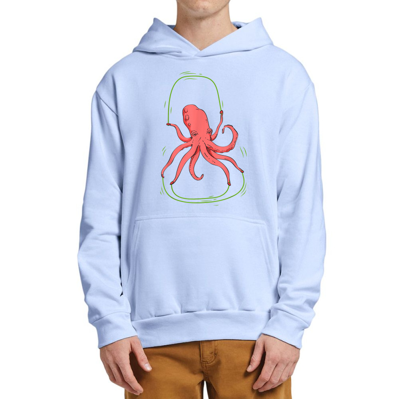 Octopus Jump Rope   Cute Skipping Sea Creature T Shirt Urban Pullover Hoodie | Artistshot