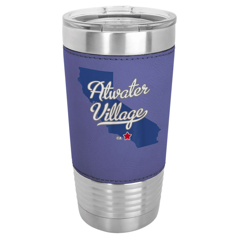 Atwater Village California Los Angeles Ca Map T Shirt Leatherette Tumbler | Artistshot