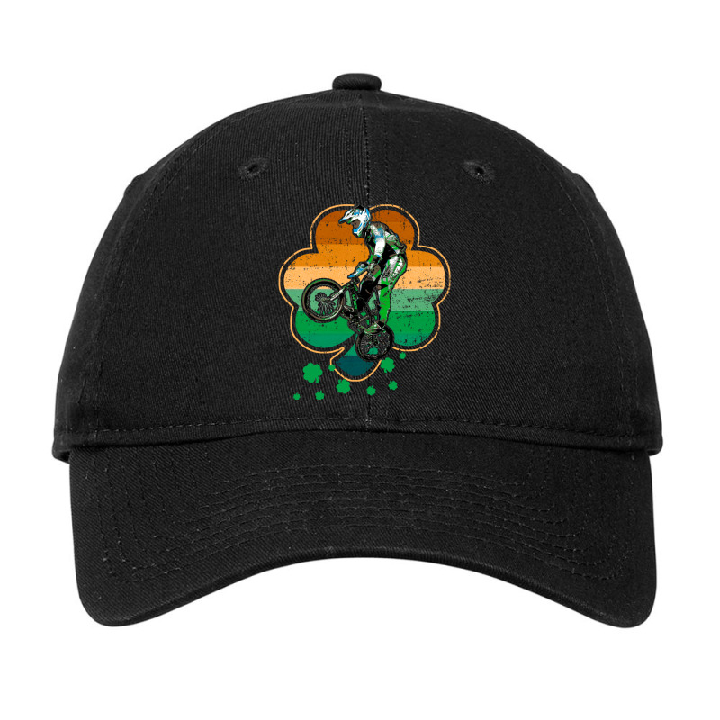 Patrick's Day Bmx Motocross Bike Racing Bicycle Rider Sports Adjustable Cap by UbengArt | Artistshot