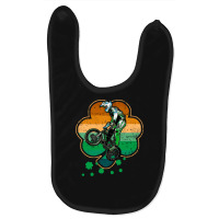 Patrick's Day Bmx Motocross Bike Racing Bicycle Rider Sports Baby Bibs | Artistshot