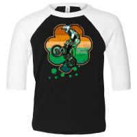 Patrick's Day Bmx Motocross Bike Racing Bicycle Rider Sports Toddler 3/4 Sleeve Tee | Artistshot