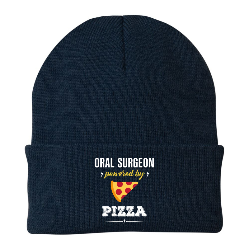 Oral Surgeon Powered By Pizza Funny Gift Beanie by merdekaseja | Artistshot