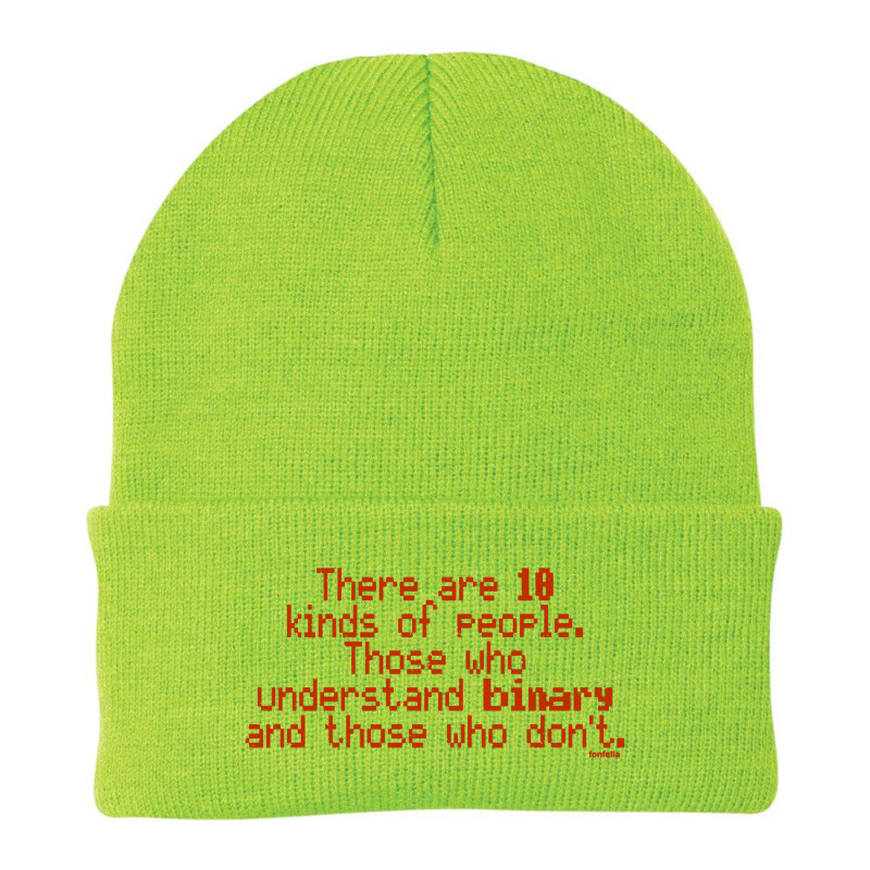 There Are 10 Types Binary Beanie by Ateng Art | Artistshot