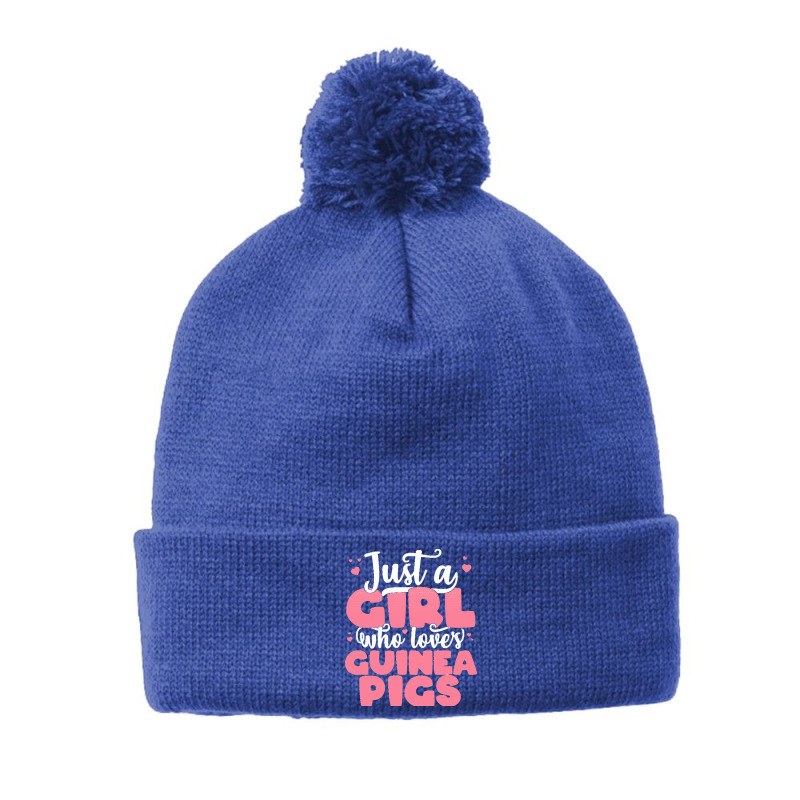 Just A Girl Who Love T  Shirt Just A Girl Who Loves Guinea Pigs   Cute Pom Pom Beanie | Artistshot