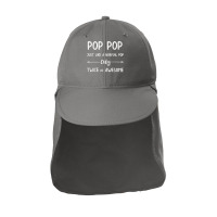 Pop Pop Just Like A Pop Only Twice As Awesome Pop Pop T Shirt Sun Shade Cap | Artistshot