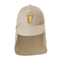 Cloud Overlay Rainbow Sun Shade Cap | Artistshot