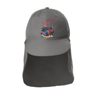 Funny Black Cat Beach Island Happy Independence Day T Shirt Sun Shade Cap | Artistshot