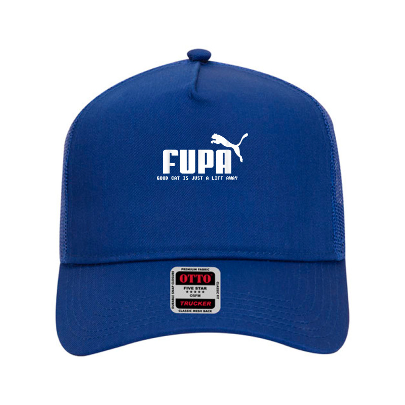 Fupa Good Cat Is Just A Lift Away Funny Running T Shirt Mesh Back Trucker Hat by adam.troare | Artistshot